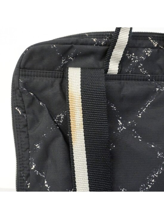 Chanel Backpack Vintage Travel Nylon Black Silver main image 6